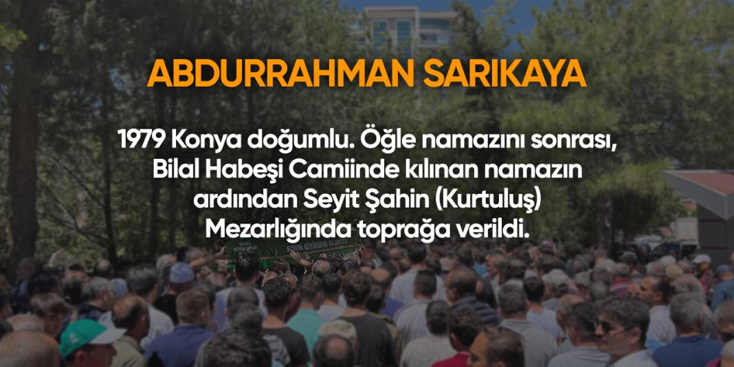 Konya'da bugün vefat edenler | 4 Mart 2025 7